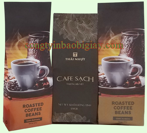 In túi cafe giấy kraft 200 gram| baobimangghep.com